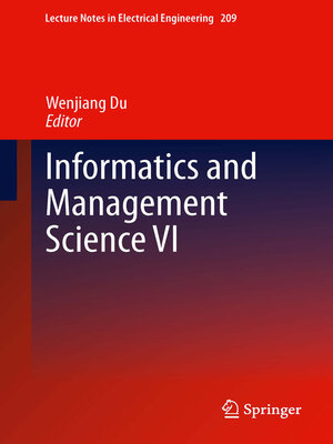 cover image of Informatics and Management Science VI